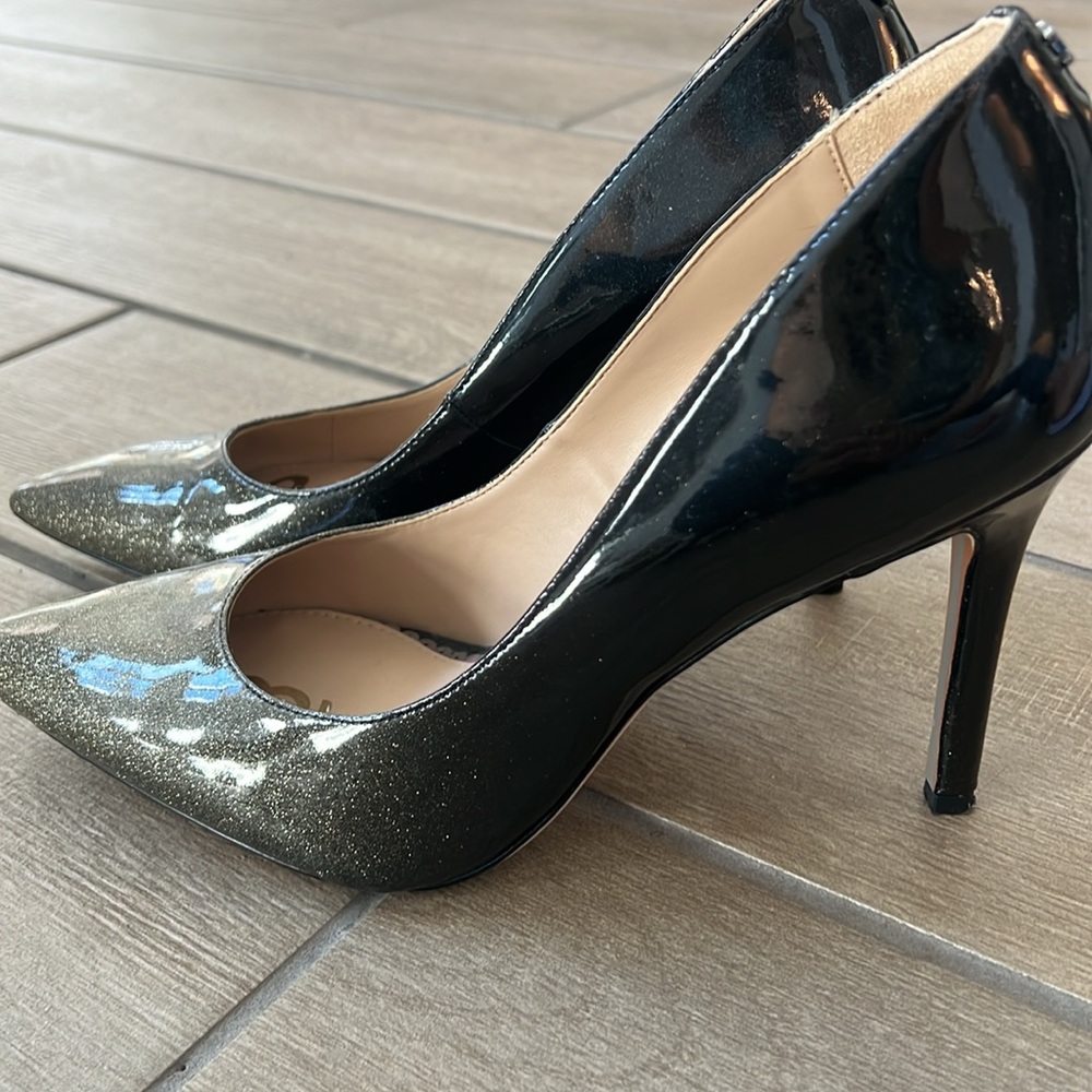Sam Edelman hazel pump black and gold heels size 8.5